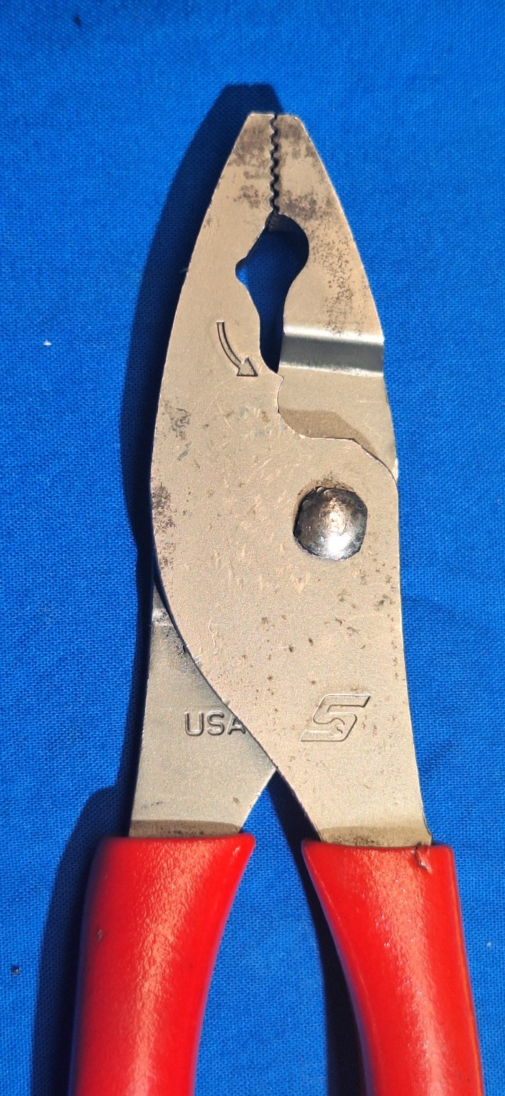 Snap-On HJ47ACF 8-1/2″ Talon Grip Flank Jaw Slip-Joint Pliers Red