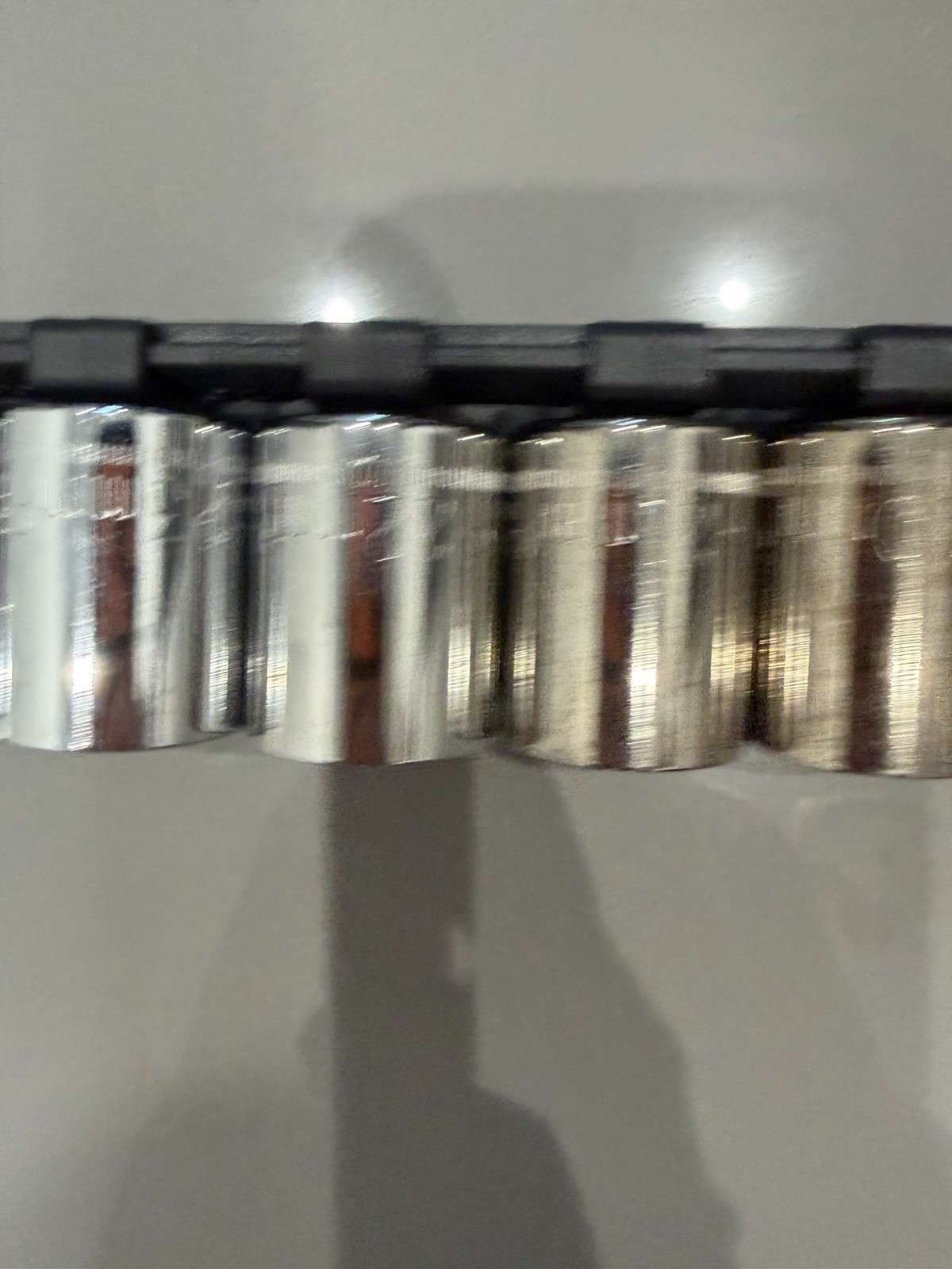 10pc CRAFTSMAN 1/2″ DRIVE » VINTAGE» 12PT SOCKET SET W/ HOLDER SAE USA 18-27mm