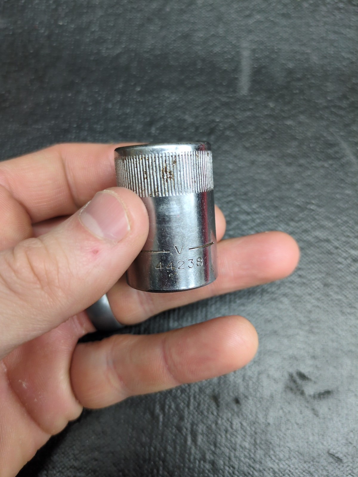 Vintage Craftsman 19M/M Socket 1/2 Dr -v- 44238 USA 🇺🇸 Top Knurl