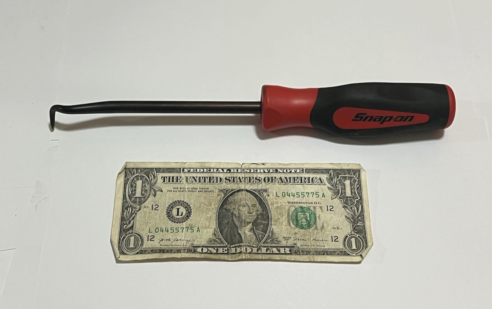 Snap On SGCP1B Cotter Pin Puller Pick Tool 10″ Long Soft Grip Handle USA NICE