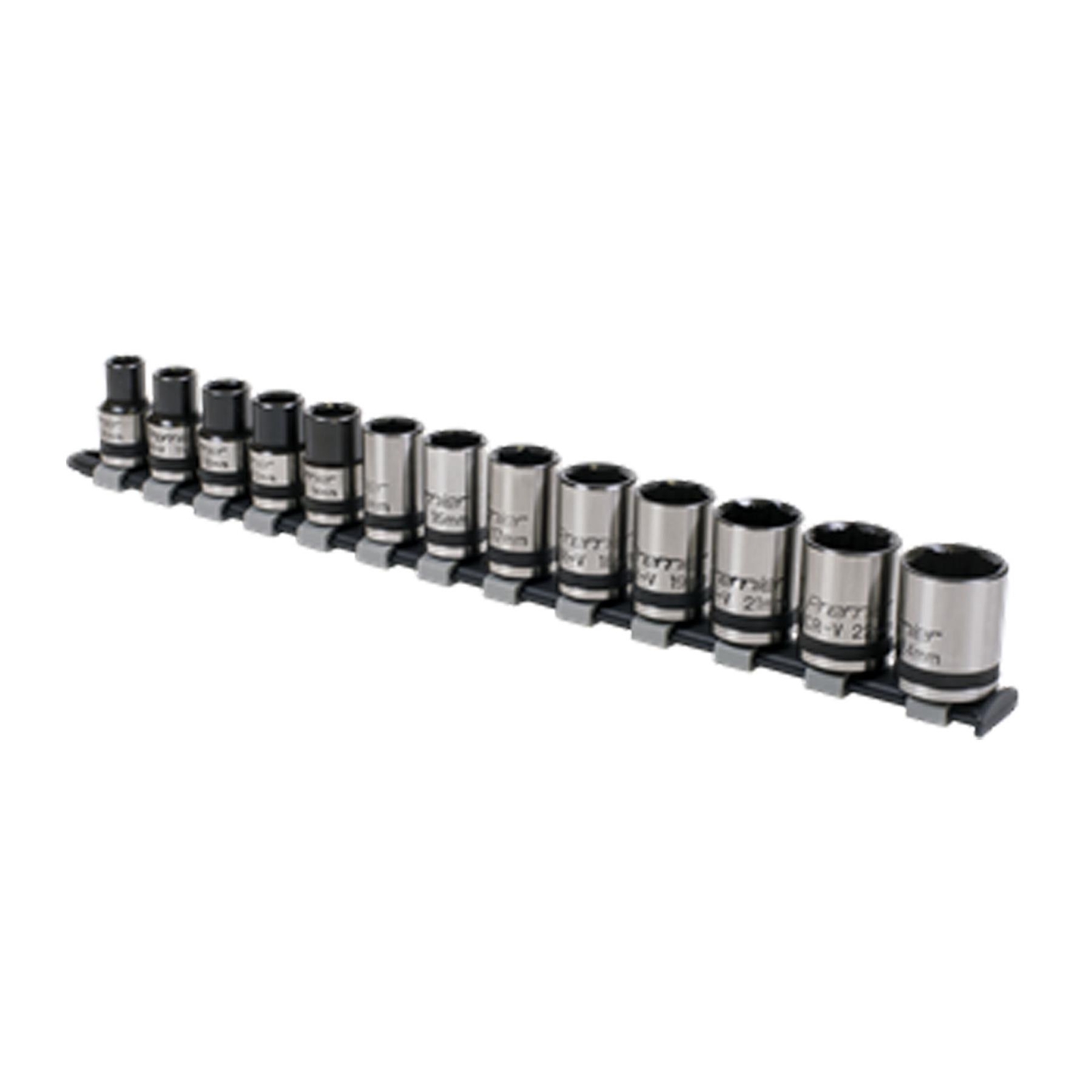 Sealey AK2742B Socket Set 13pc 1/2″Sq Drive Lock-On™ 6pt Metric – Black Series