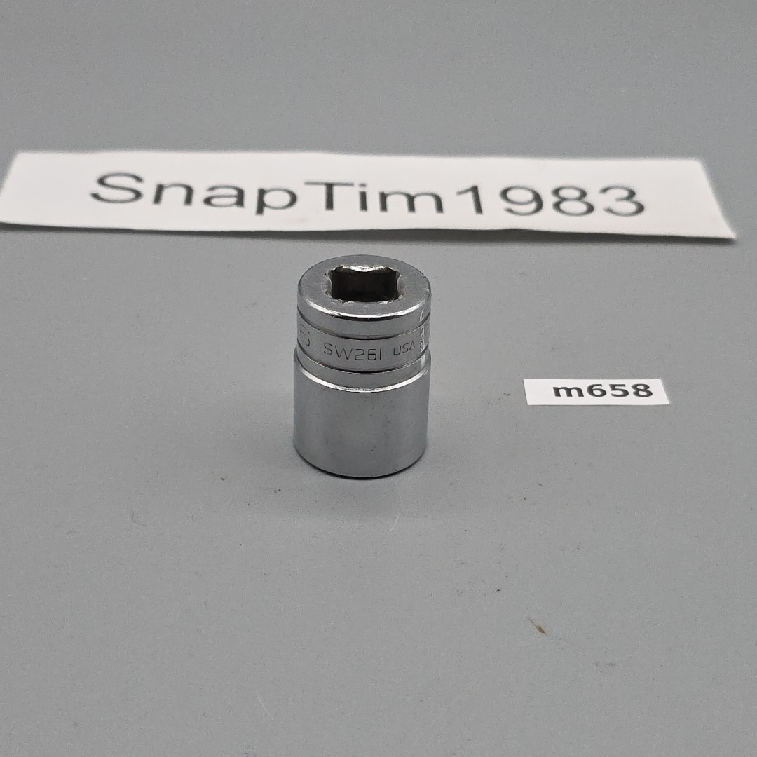 Snap-On Tools SW-261 1/2 Inch Drive 13/16″ 12 Point Socket USA