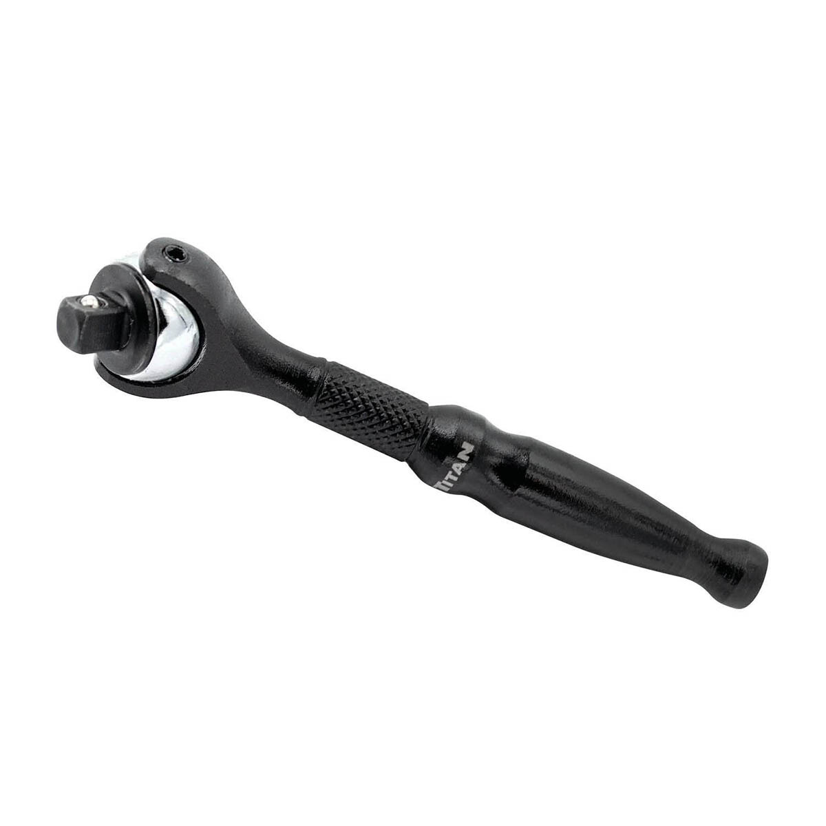 Titan 1/4″ Drive – Swivel Head Micro Ratchet – Black