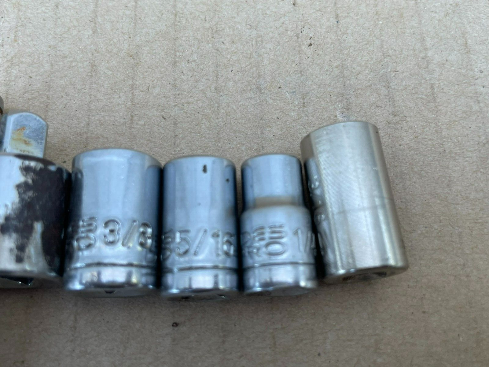 HUSKY 3″ Extension Drive 1/4″ +Proto Socket 3/8″/5/16″/1/4″/3/16″ (Set of 6 pcs)