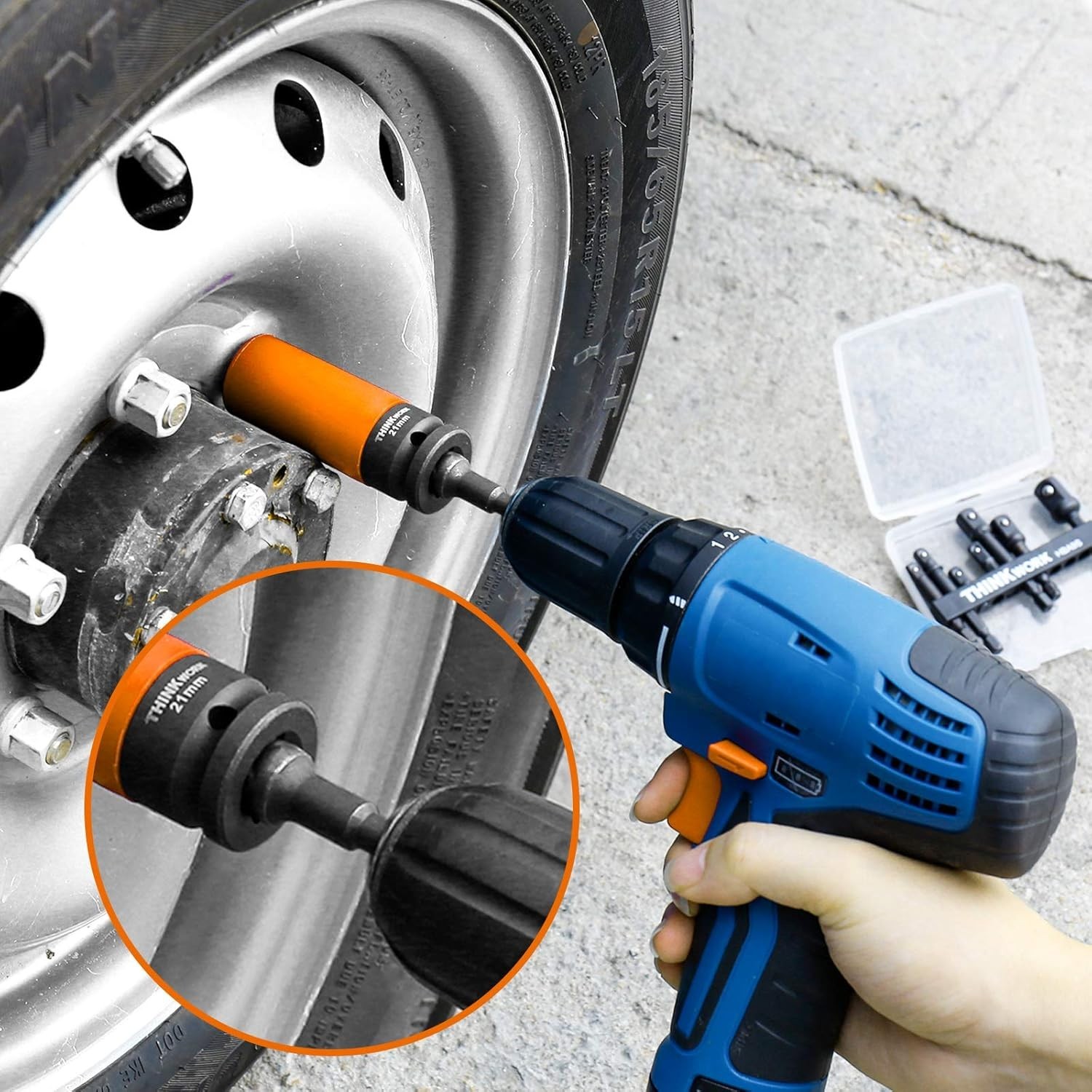 Impact Drill Adapter Set – 1/4″ Hex Shank, 9 Pieces for Power Tools