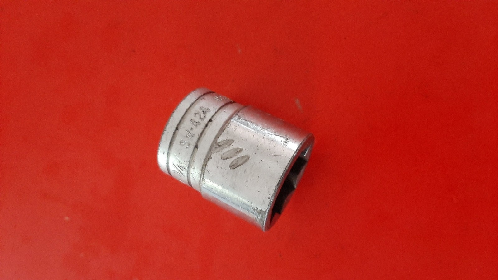 Snap On SW424 3/4″SAE 1/2″Drive 8pt Point Double Square Socket USA Owner Mark