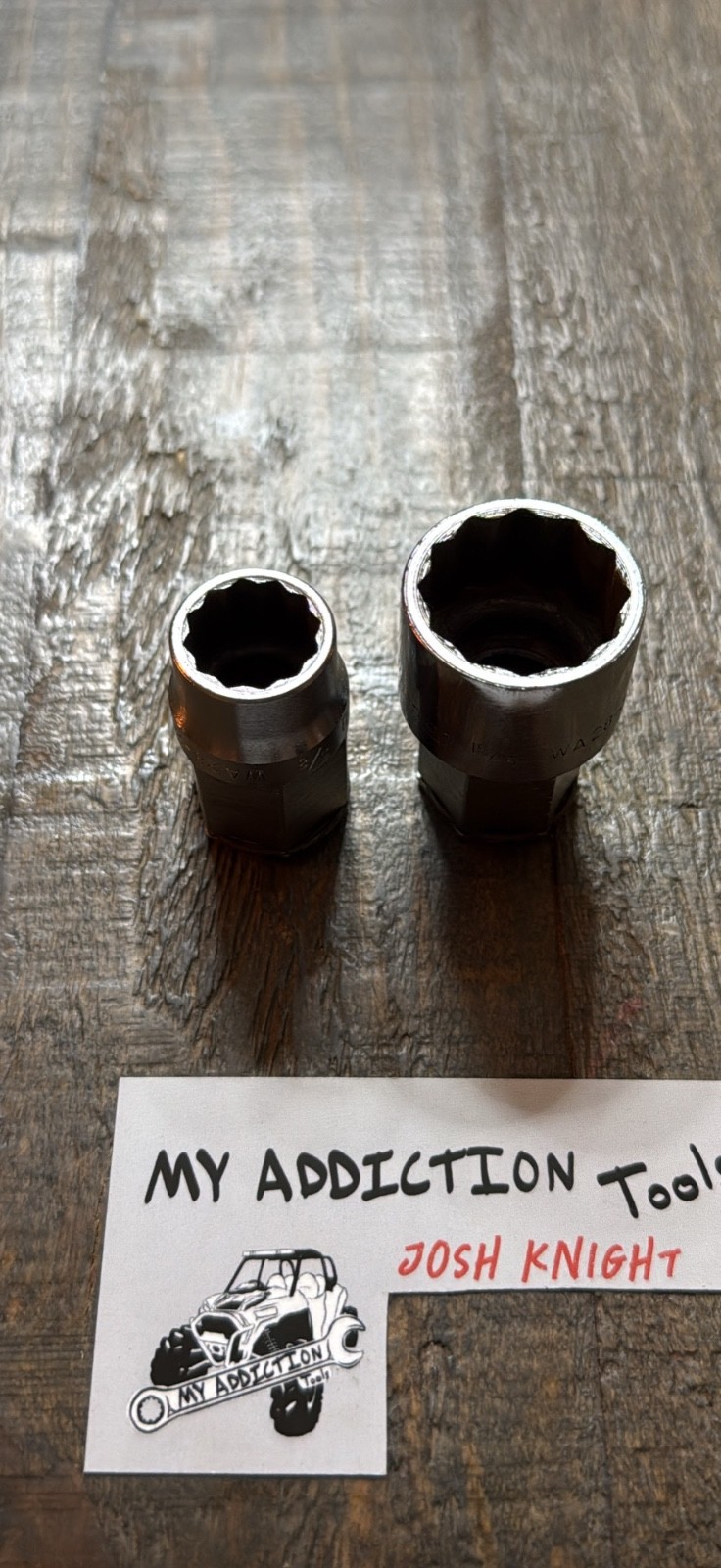 Snap on passthrough sockets no markings great shape price for pair