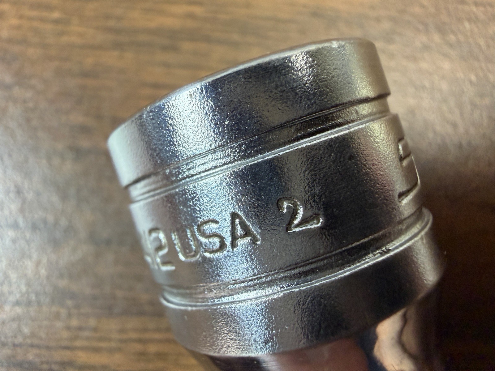 Snap-on Tools SW412 – 3/8″ Double Square Chrome Socket 1/2″ Drive 8pt USA