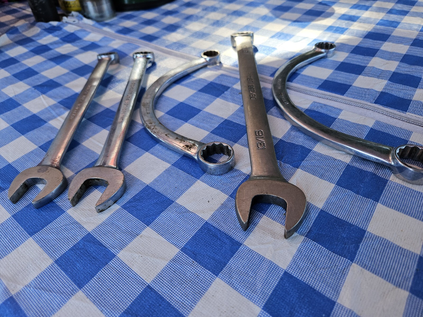 SNAP ON TOOLS WRENCHES Vintage Snap On Wrench Lot of 5 SNAP-ON TOOLS WRENCHES