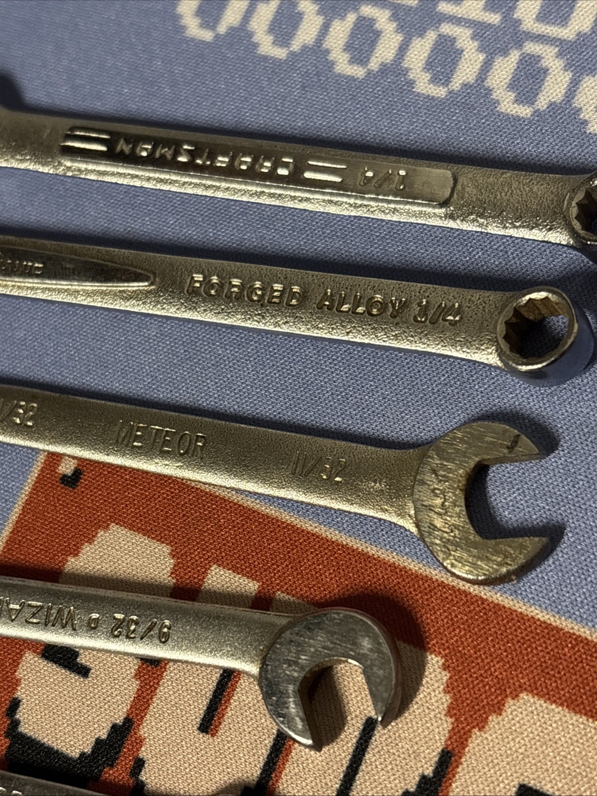 Craftsman SAE Midget Mini Ignition Wrenches USA 17 pcs Mixed Brands