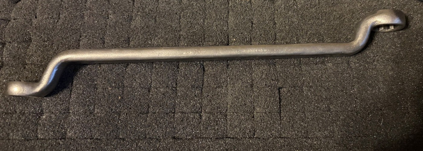 Bonney Double End Offset Box Wrench 2805L 12 Pt 1/2 & 9/16 RARE ZENEL STEEL 1938
