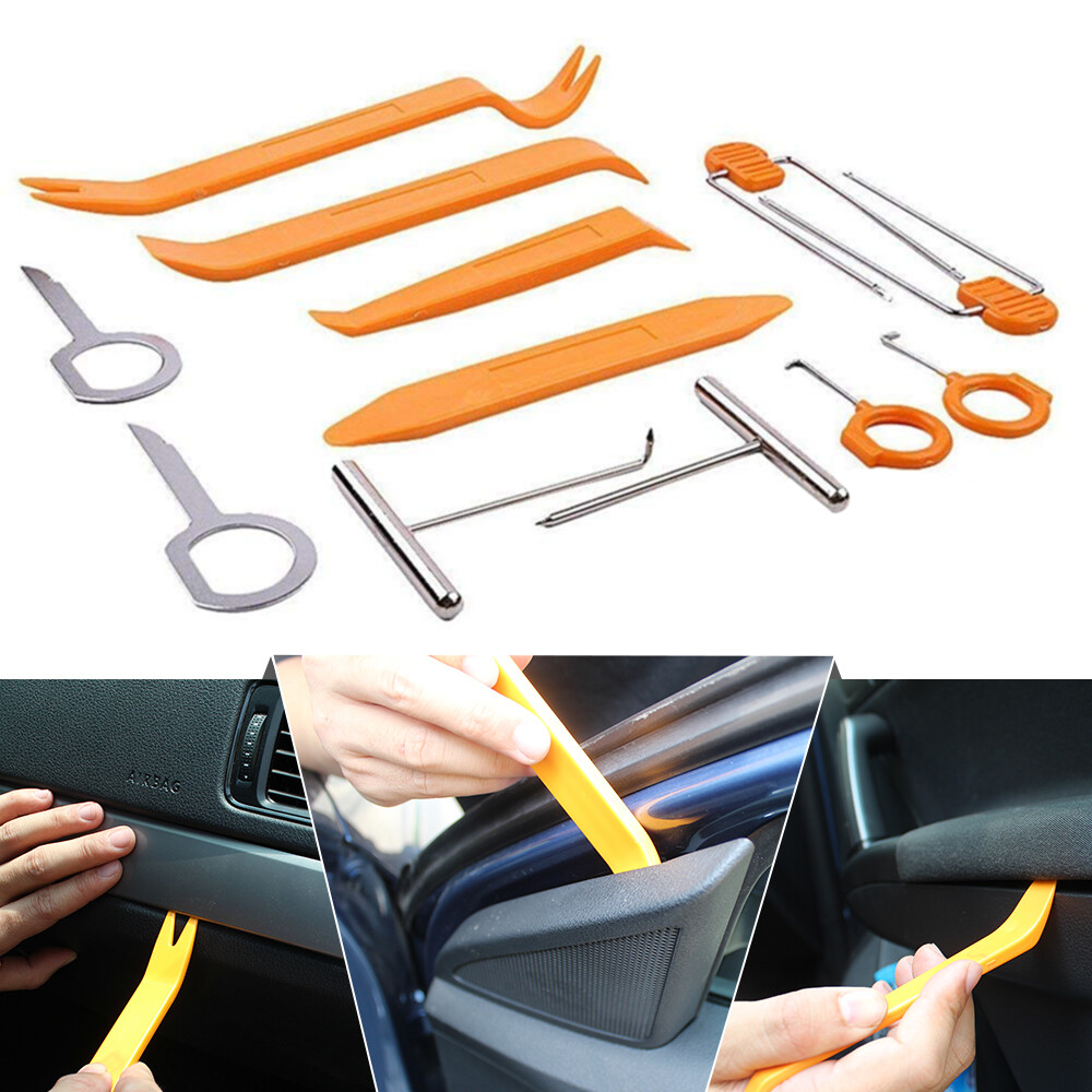 12pcs Car Auto Removal Open Car Body Dash Door Trim Panel Clip Tools Kits