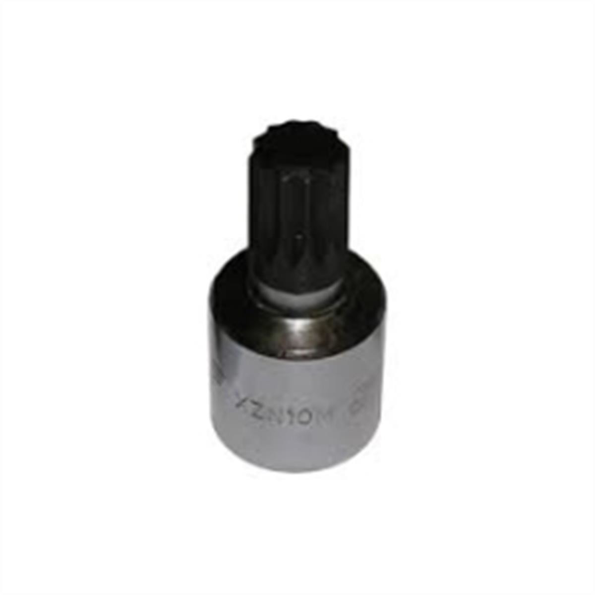 VIM Tools 10 mm Hex Bit, Chrome 1/2 Inch Square Drive Bit Holder