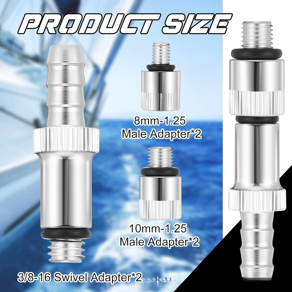 Oil Pump Adapter Pump Adapter Kit Multiple Adapter Sizes Compact 6-Piece Set