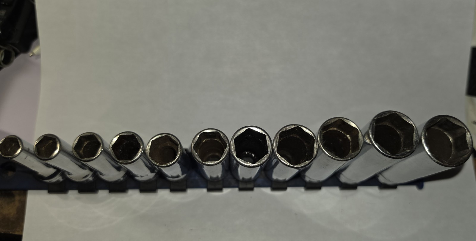 Snap-on 11pc 3/8″ Drive 6-Point Metric Flank Drive® Deep Socket Set (8-18mm)