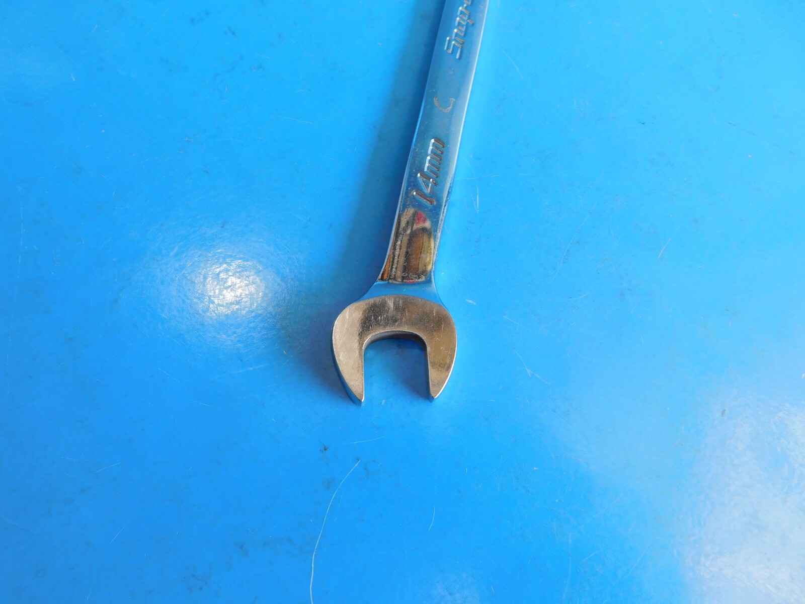 USED,SNAP ON TOOLS ( 14 MM ) COMBO WRENCH , PART #OEXM140B