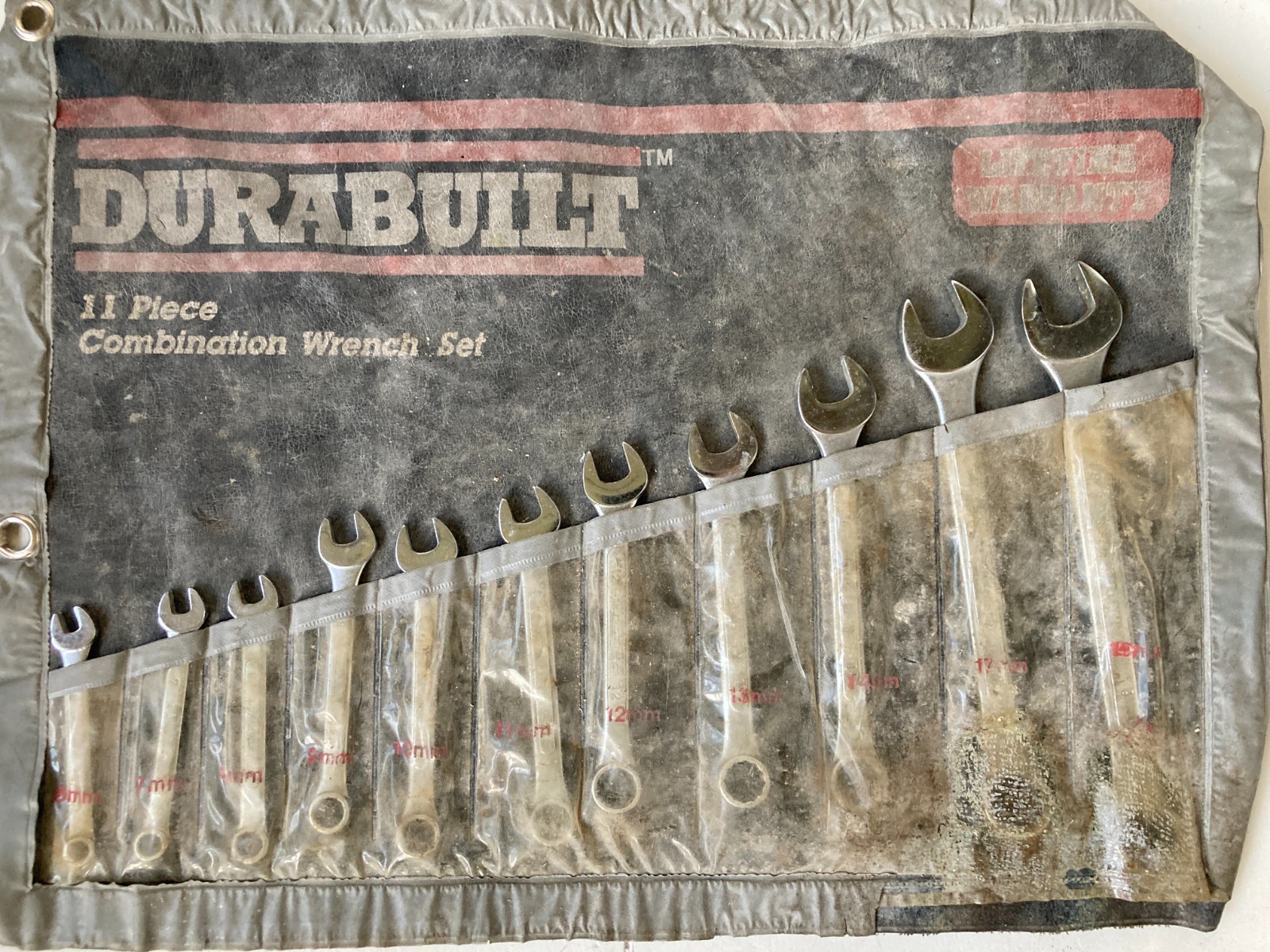 Vintage Durabuilt 11 Pc Metric Combination Wrench Set 6mm – 15mm