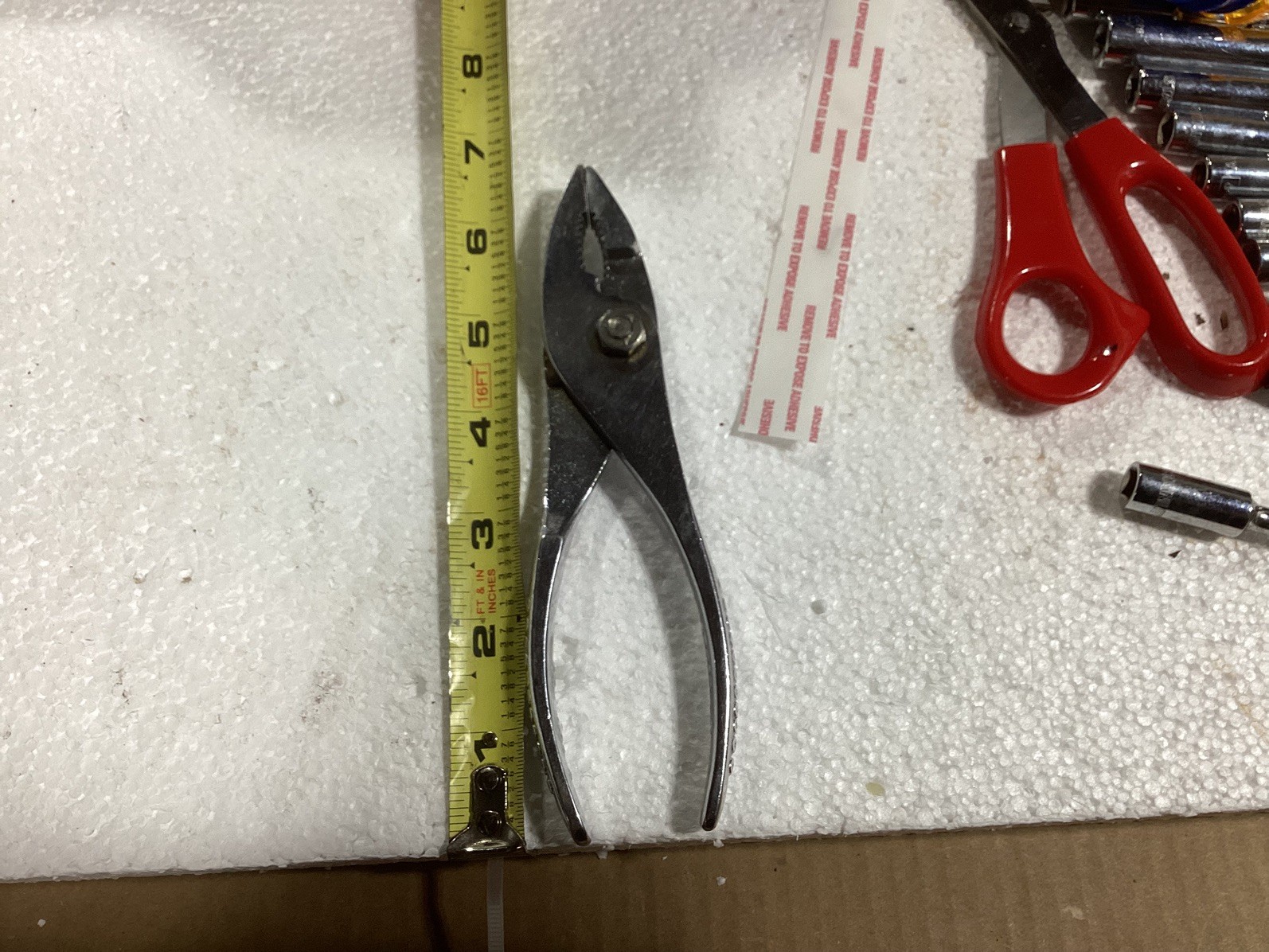Snap On Tools USA Vintage Slip Joint Pliers 46 With Cutters Vacuum Grip 6.5″