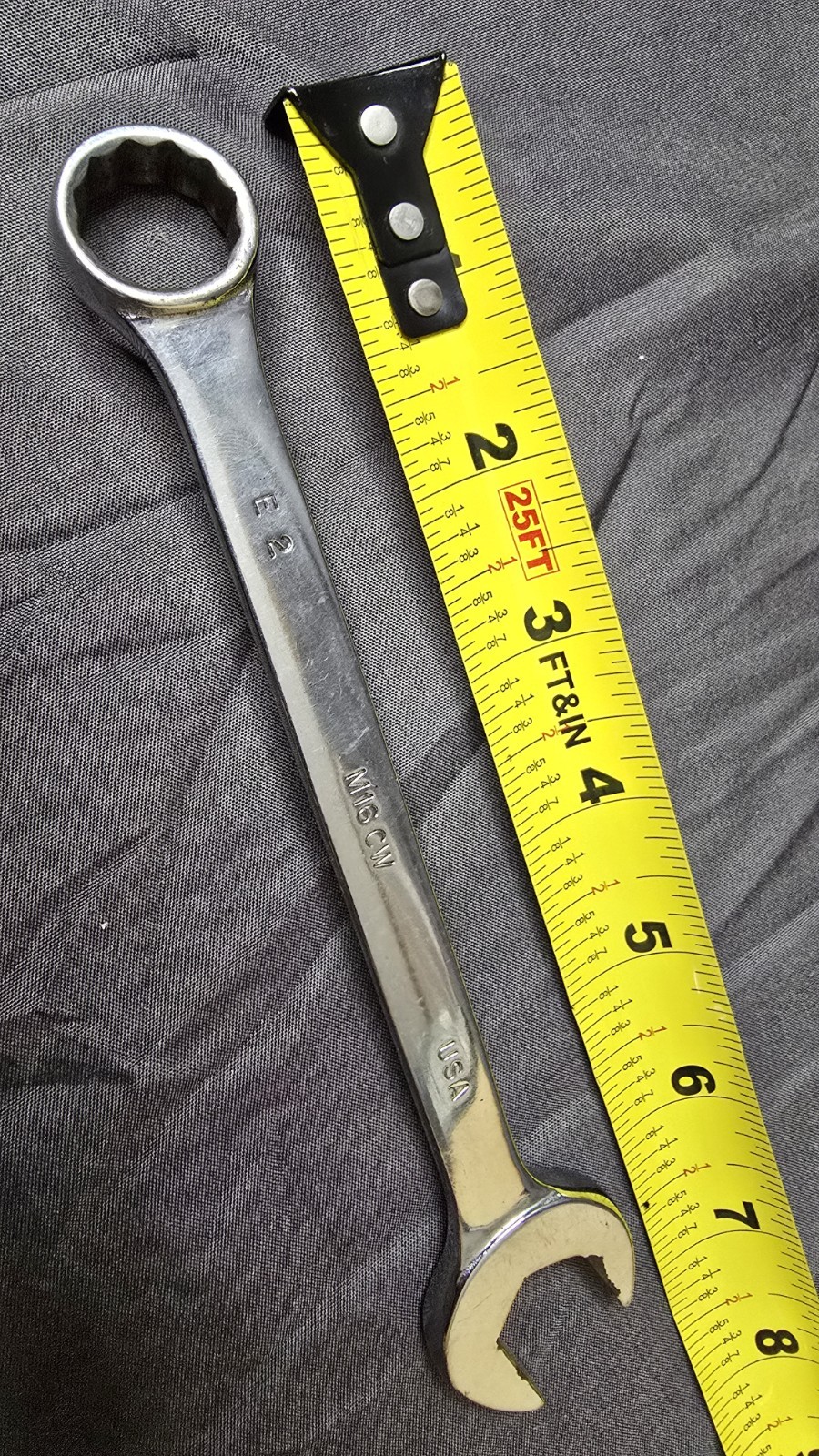 Mac Tools Combination Chrome Wrench M16CW 12 Pt USA Made Handtool M16 CW
