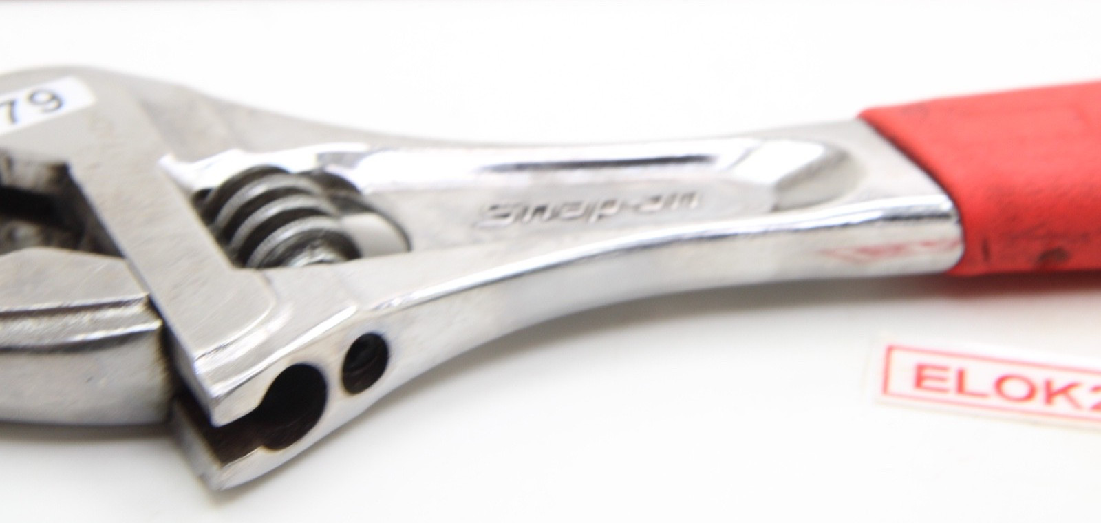 Snap-on Tools FADH12A 12″ Flank Drive Plus Adjustable Wrench Red Soft Handle