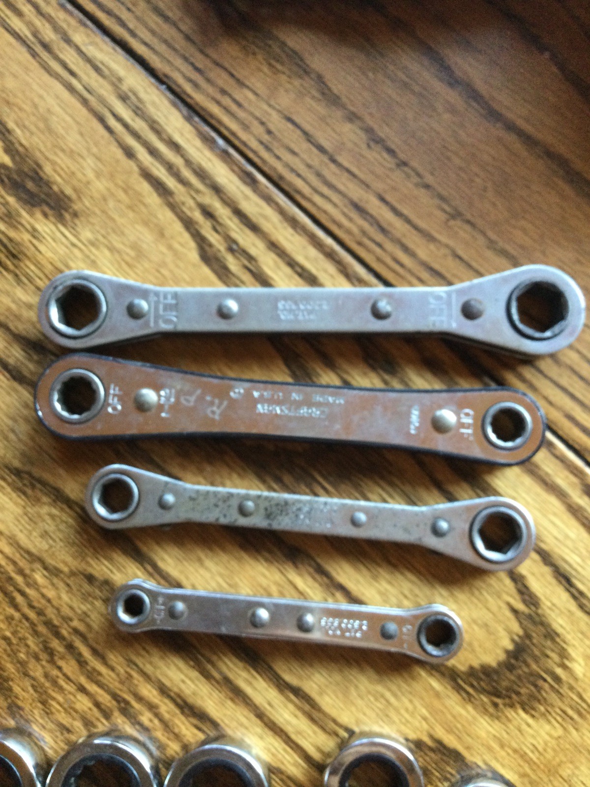 Craftsman Standard SAE Reversible Ratcheting Wrench Set USA Proto SK 5 16 ~3/4