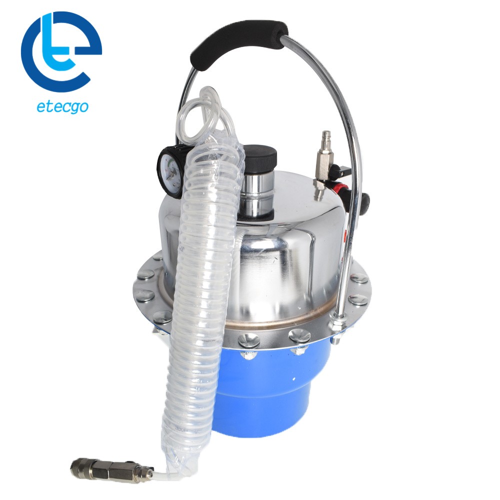 Portable Pneumatic Air Pressure Kit Brake + Clutch Bleeder Valve System Tool