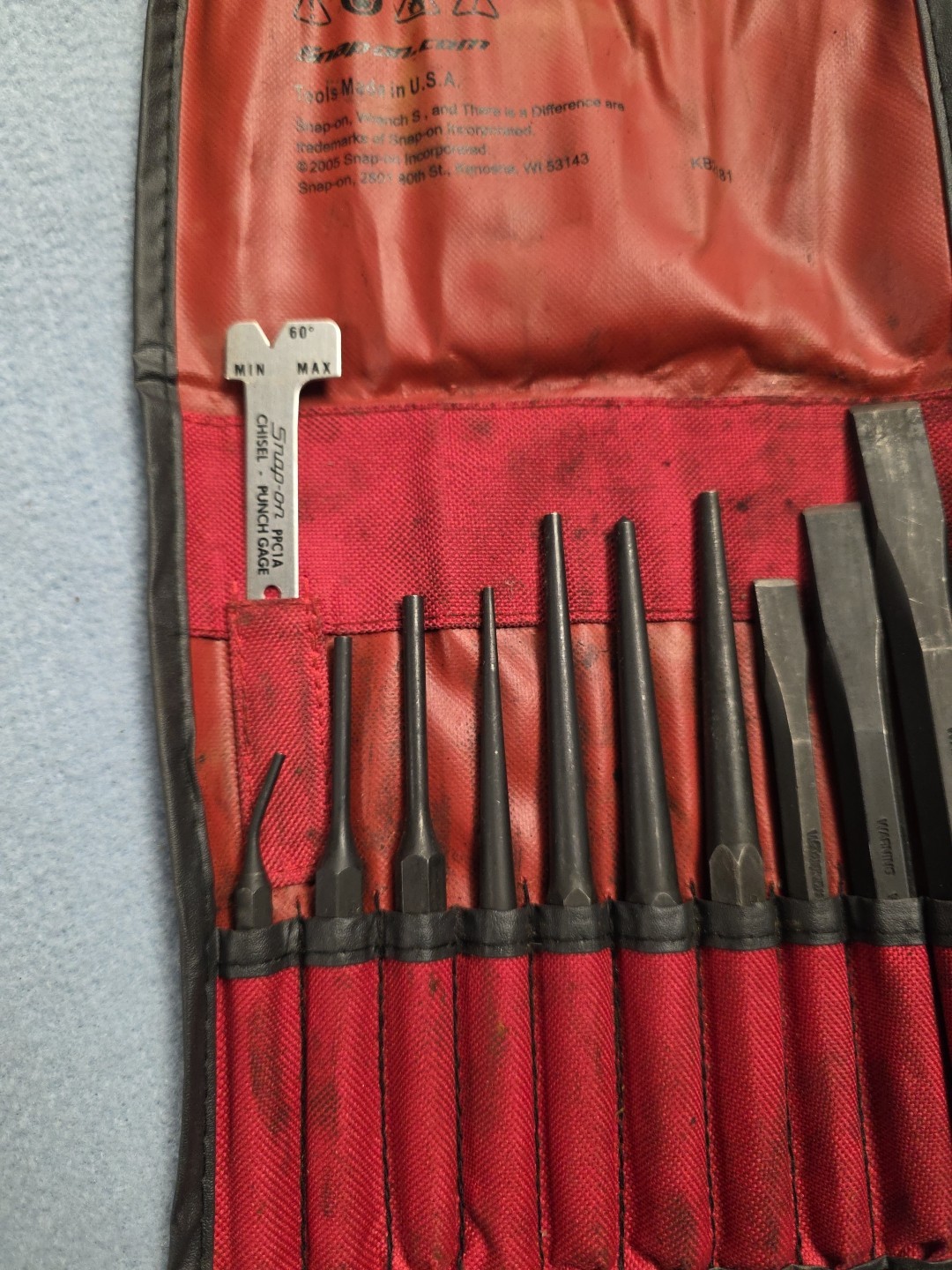 Snap On Tools PPC710BK Punch And Chisel Set