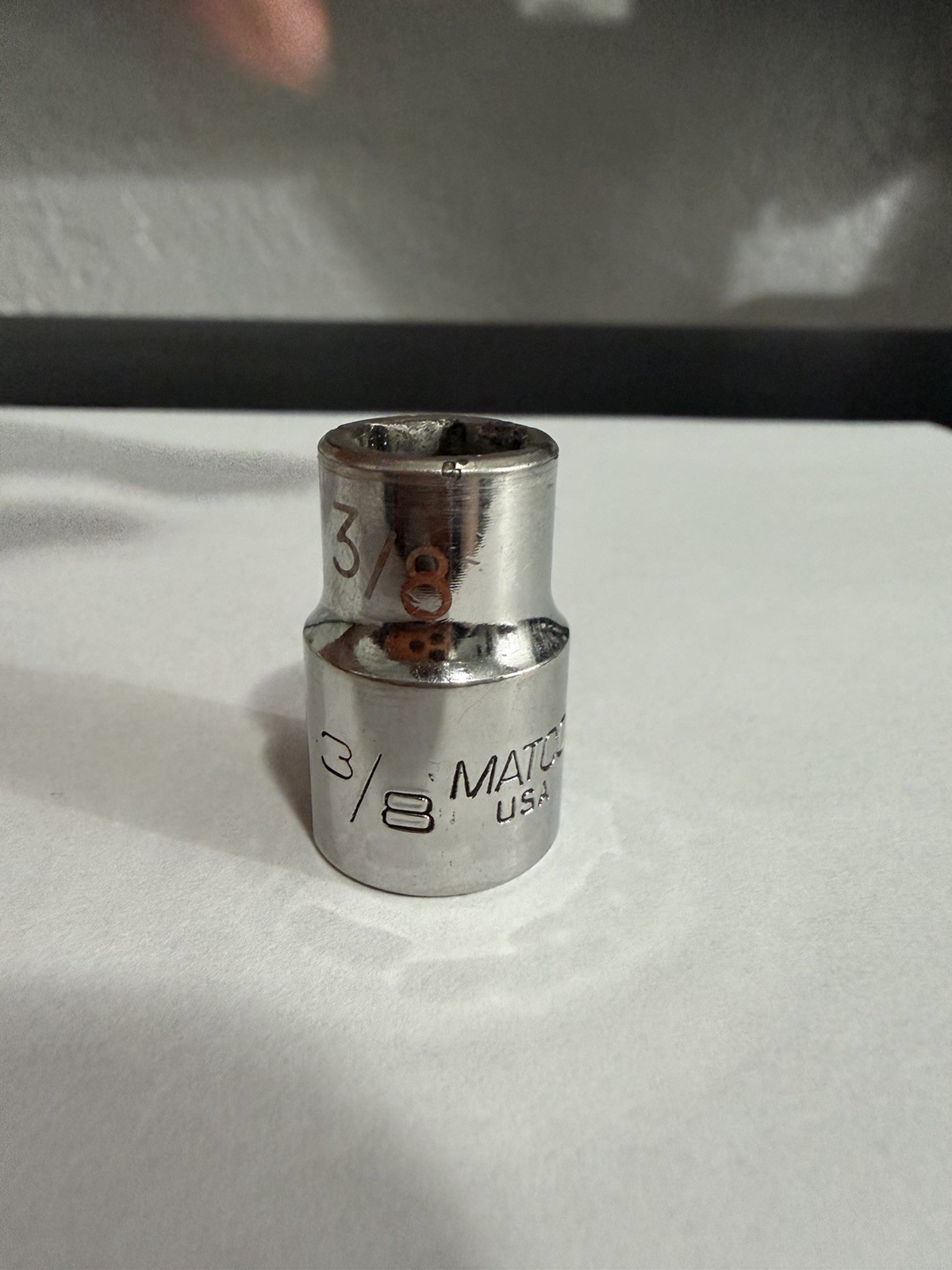 Matco Tools 3/8″ 3/8″ Drive 6 Point Shallow Chrome Socket B126A