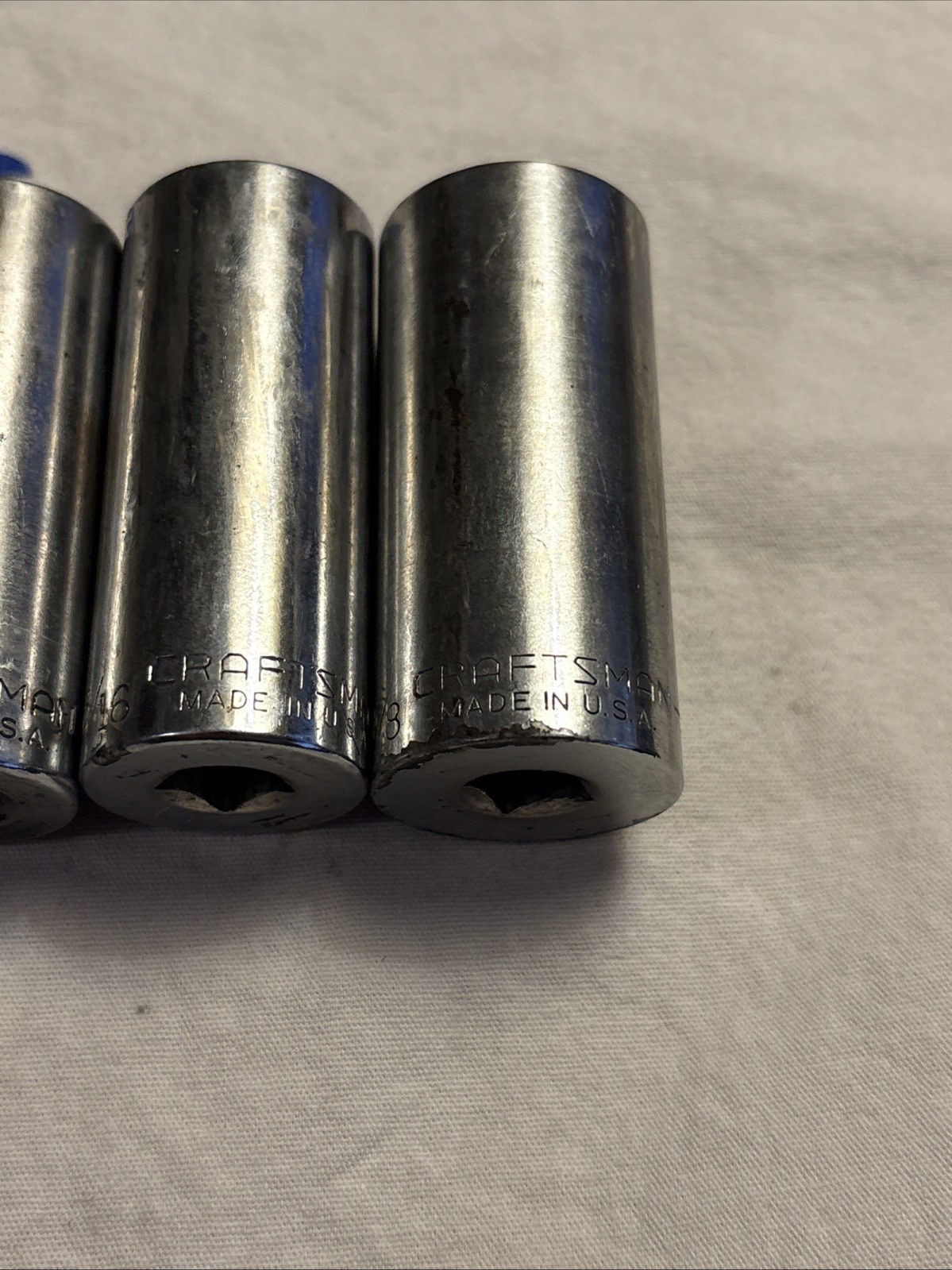 Craftsman USA 3/8″ Drive 9pc 6pt Deep Socket Set -V- & -G- Series 3/8″ – 7/8″