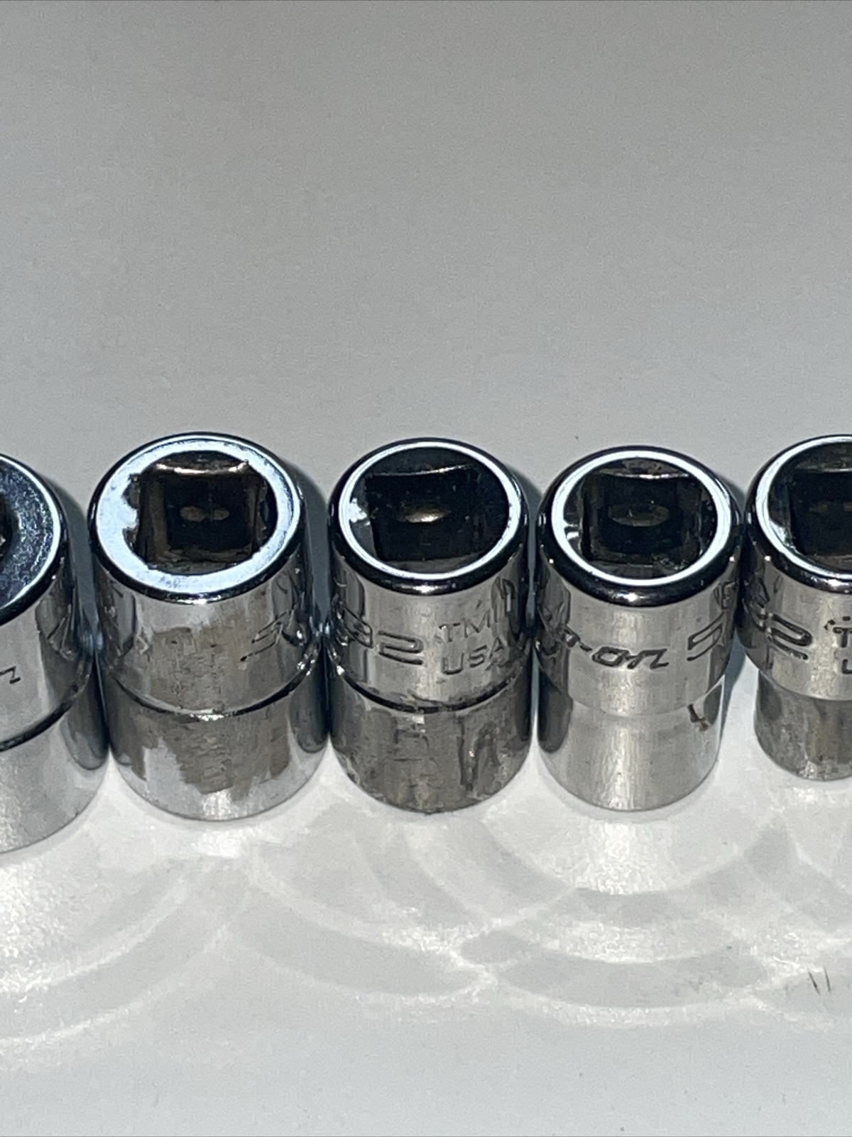 Snap-on 7 Piece 1/4″ Drive Shallow 6 Point Socket Set TM6, TM7, TM10 11 12 14 16