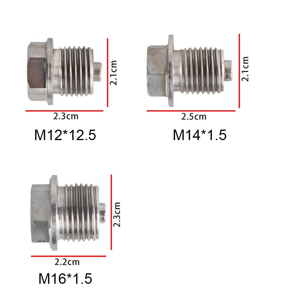 Stainless Steel Magnetic Oil Shell Screws for Car RV Boat Motorcycle Use