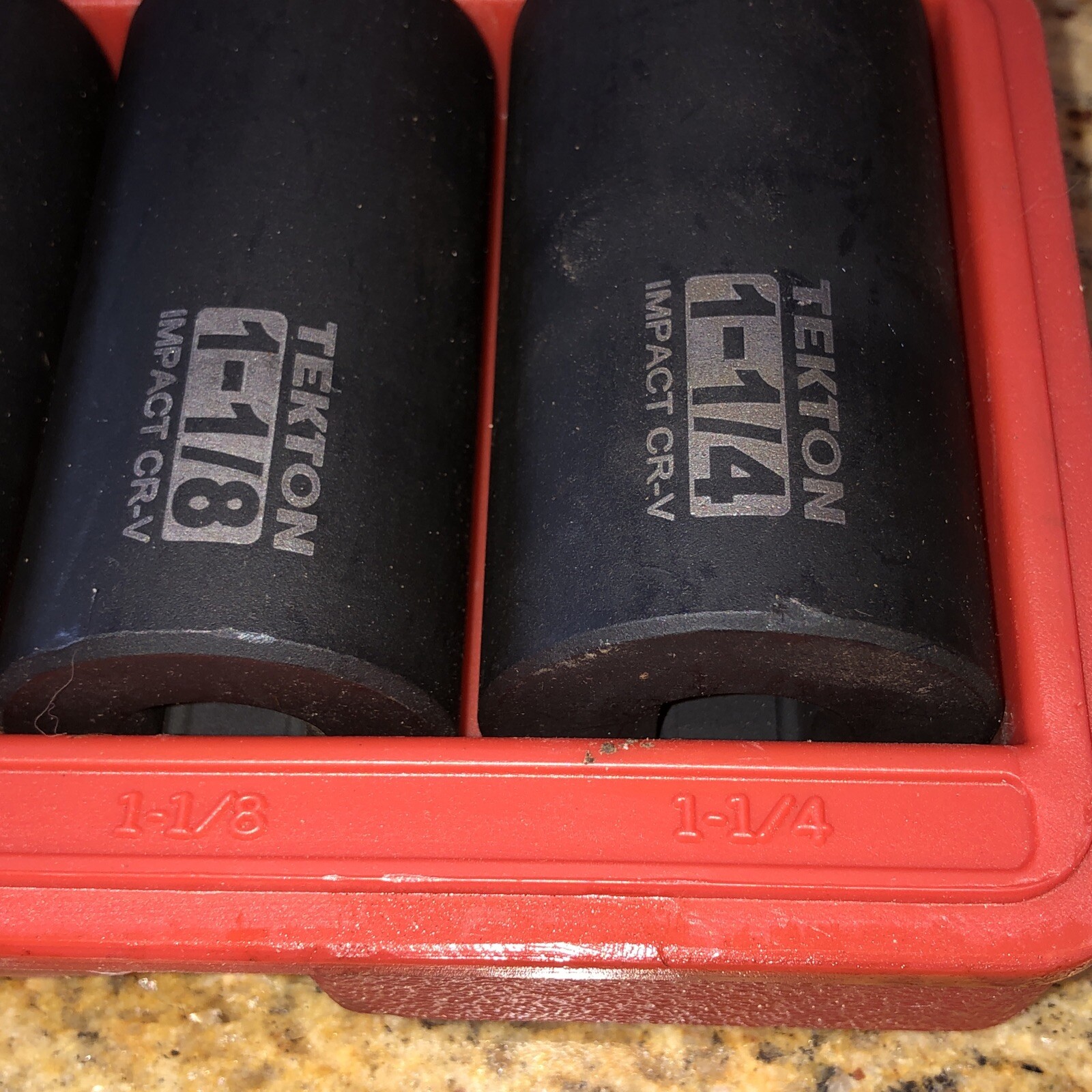 14 Pc Piece 1/2 Inch Drive Deep Impact Socket Set 6 Point 3/8” to1-1/4” Standard