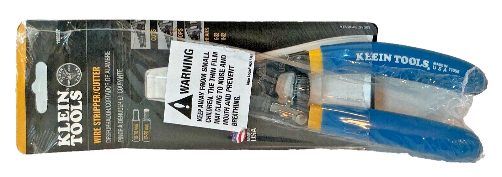Klein Tools 11055EP Wire Stripper Cutter for 10-18 AWG Solid 12-20 AWG Stranded