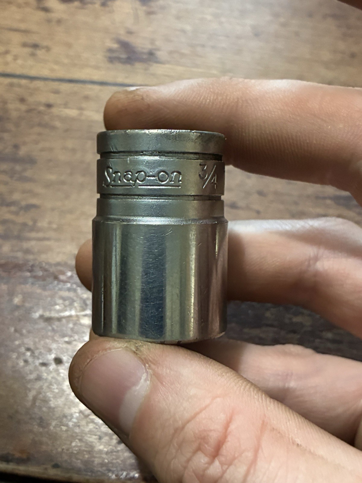 Snap-On Tools USA 1/2 Drive 6PT SAE 3/4″ Socket TW-241 Vintage Underline Logo