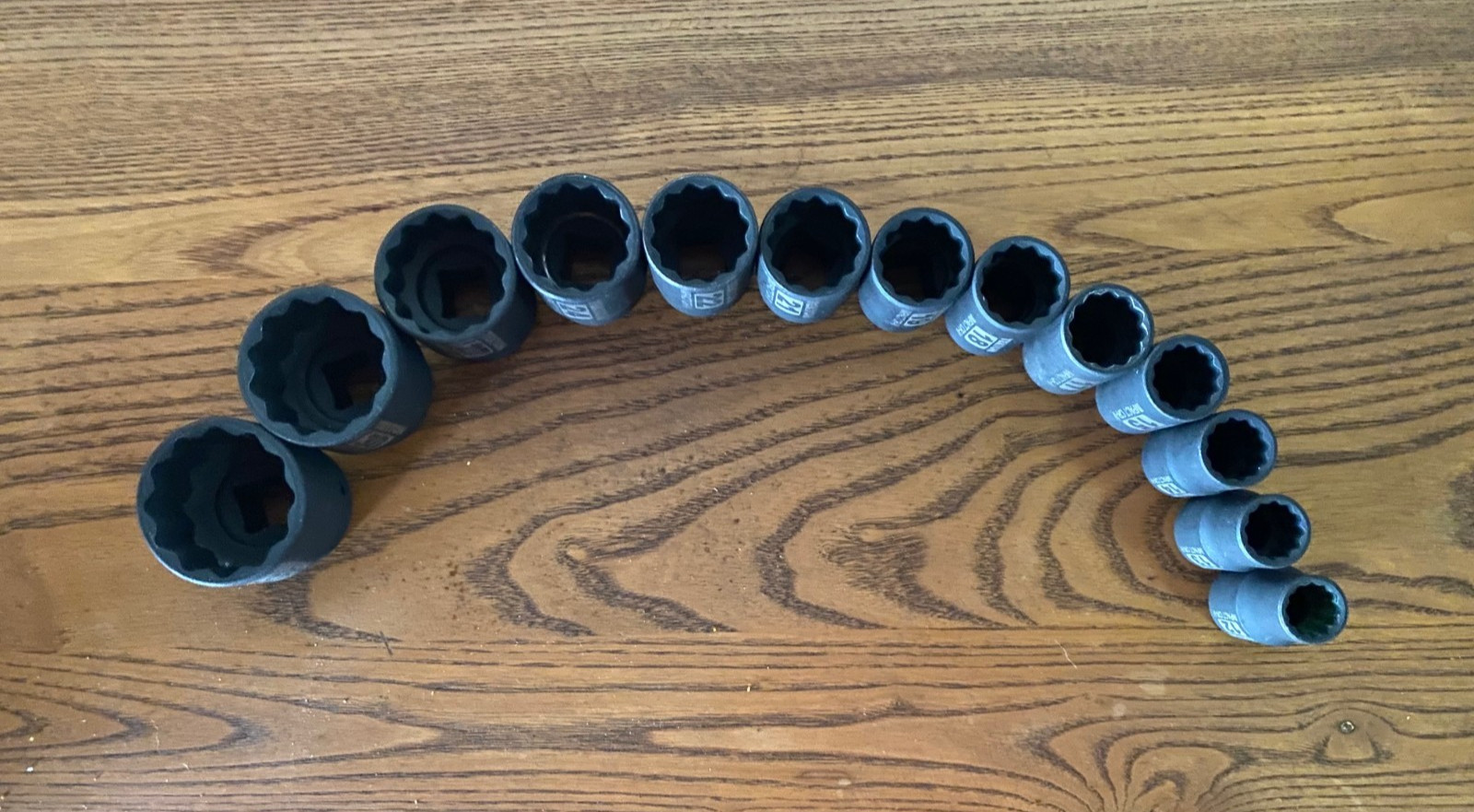TEKTON 1/2 Inch Drive 12-Point Metric Impact Socket Set, 13-Piece (12-32 mm)