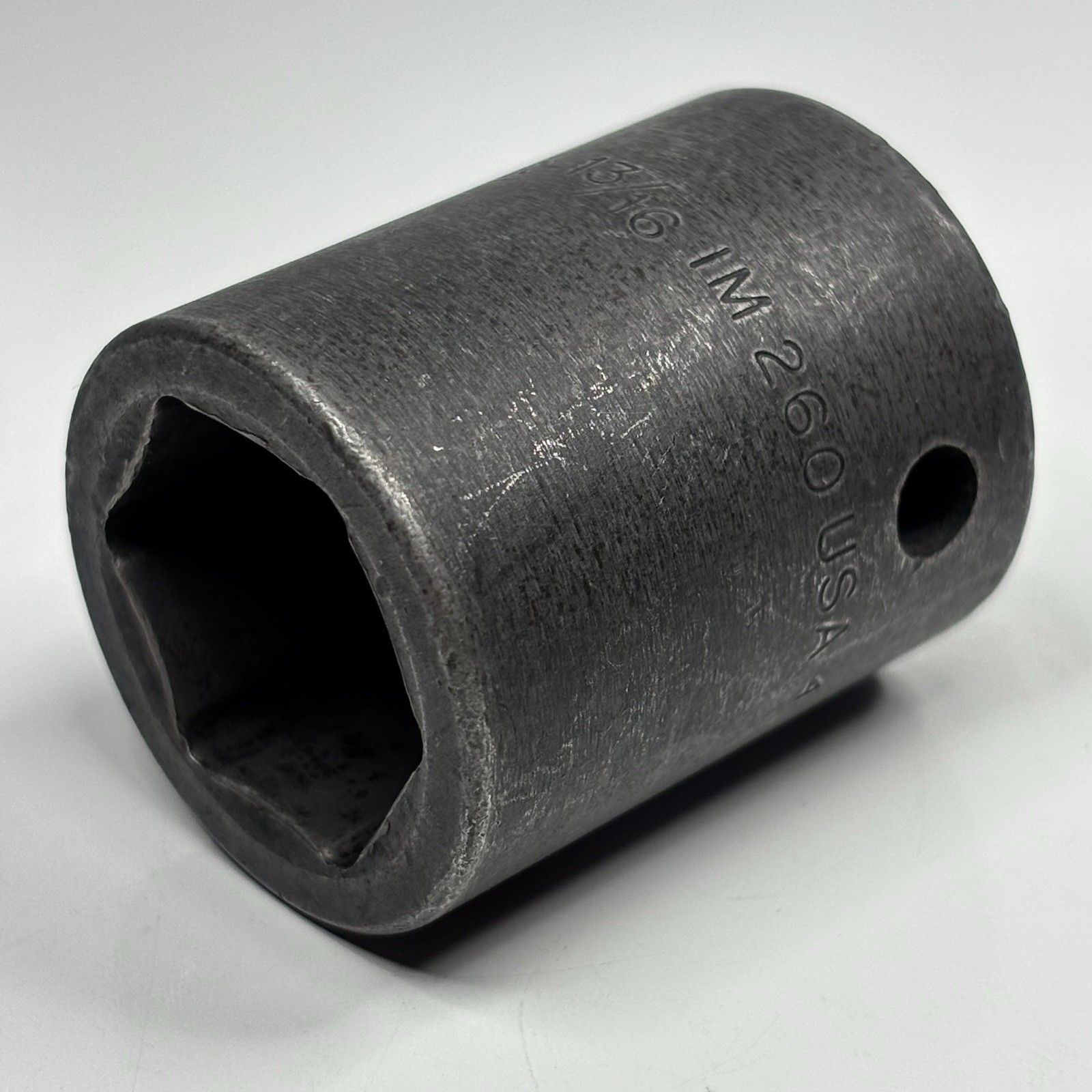 Snap On Tools IM260 1/2 Dr 6Pt SAE 13/16 Flank Dr Shallow Impact Socket USA 1984
