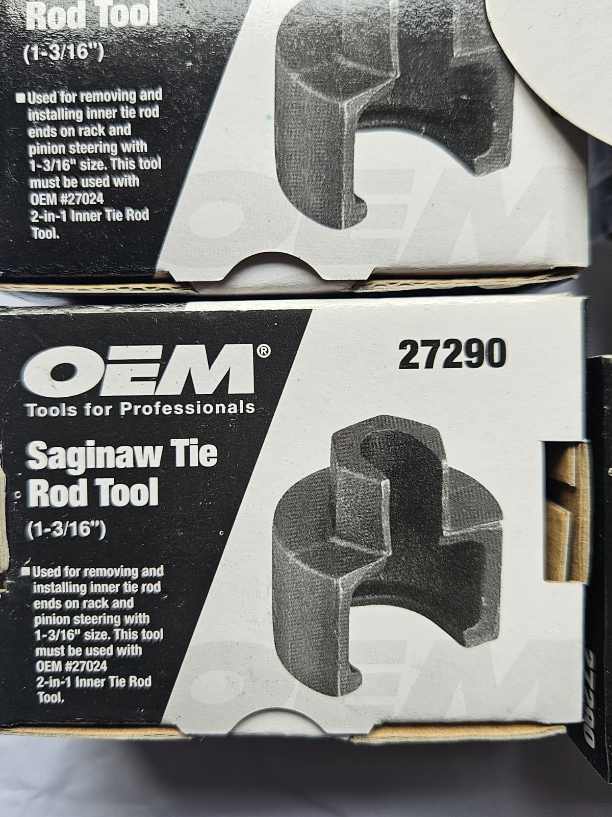 2 PACK PIECE- OEM Saginaw Tie Rod Tool 1- 3/16″ Inch Item# 27290
