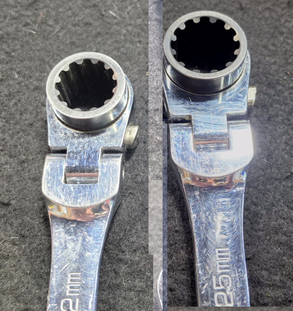 MATCO RRFXLM2122 & RRFXLM2425, METRIC,DOUBLE BOX FLEX RATCHETING WRENCH, PAIR