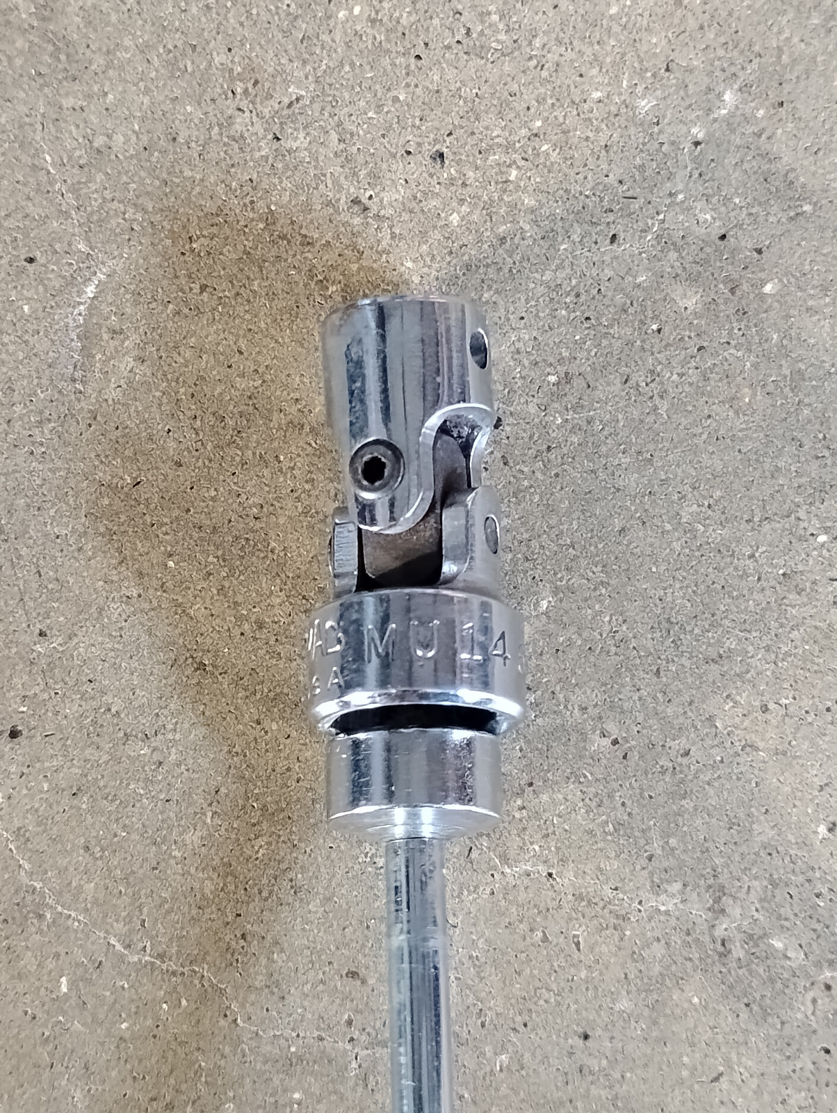 Mac Tools 1/4 Drive 7/16″ 6PT Swivel Chrome Socket MU146 USA Made