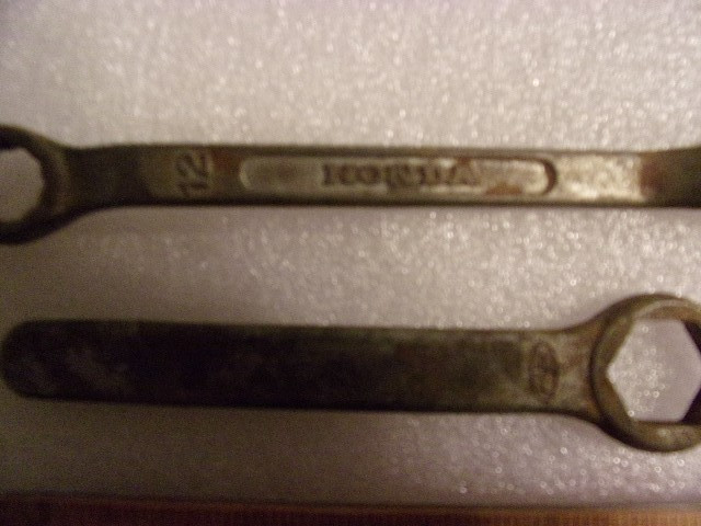 vintage Honda motor tool kit wrench spanner and pliers added