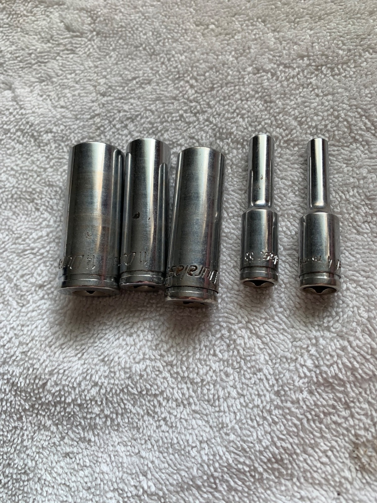 Duralast 1/4 Drive Metric Sockets Deep Well Lot Of 5–14mm, 12, 11, 5.5, 4mm