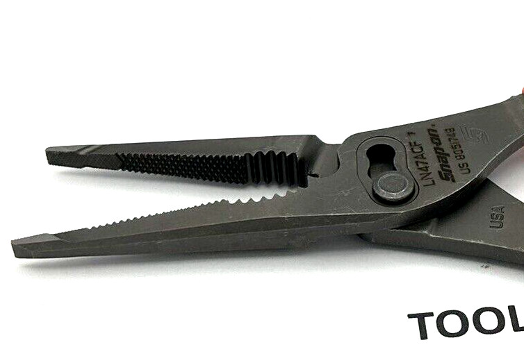 SNAP ON TOOLS HI VIZ YELLOW 9″ Talon Grip Lg Nose Slip Joint Pliers LN47ACF HV