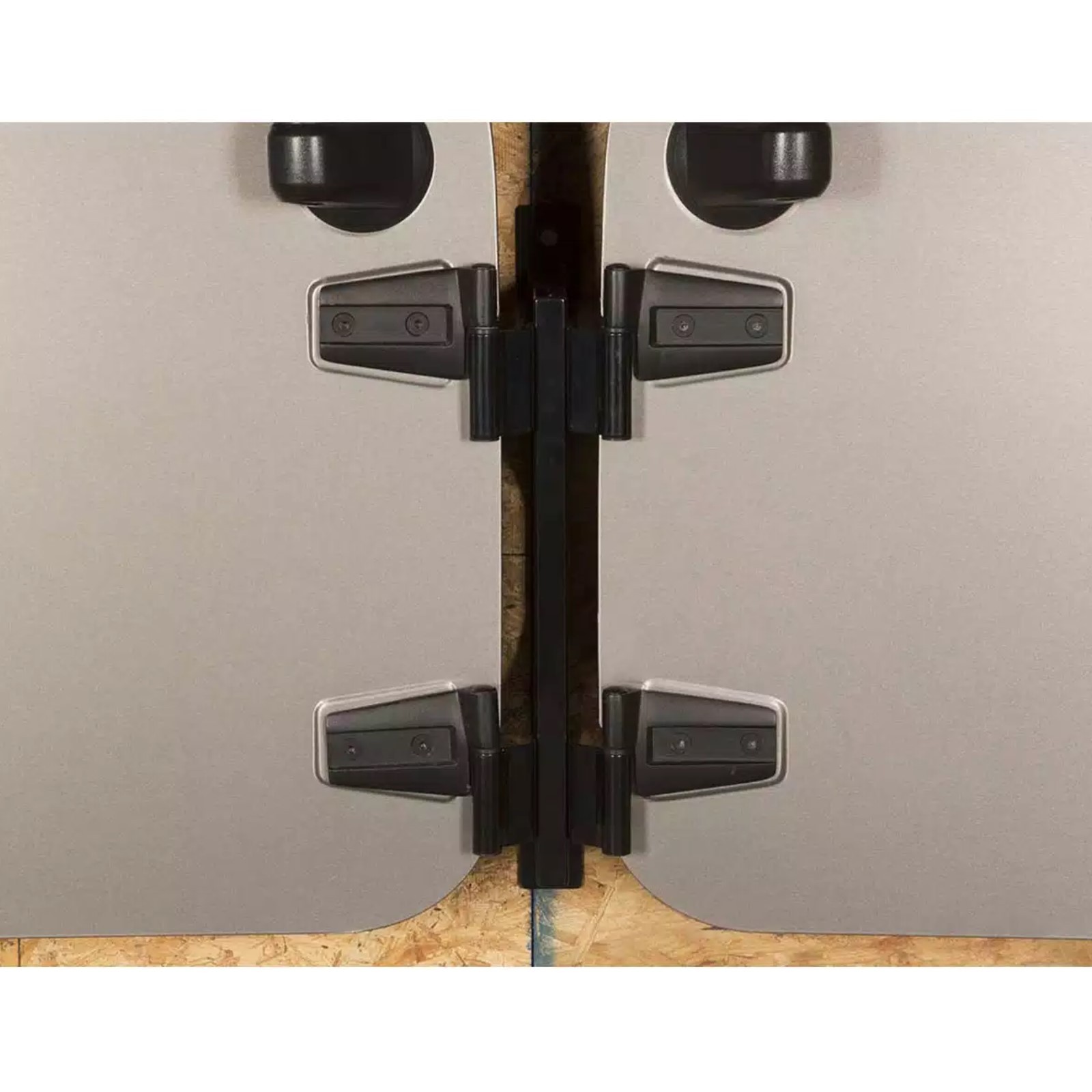 Rugged Ridge Black Stainless Steel Wall Door Mount Kit for 87-95 Wrangler YJ