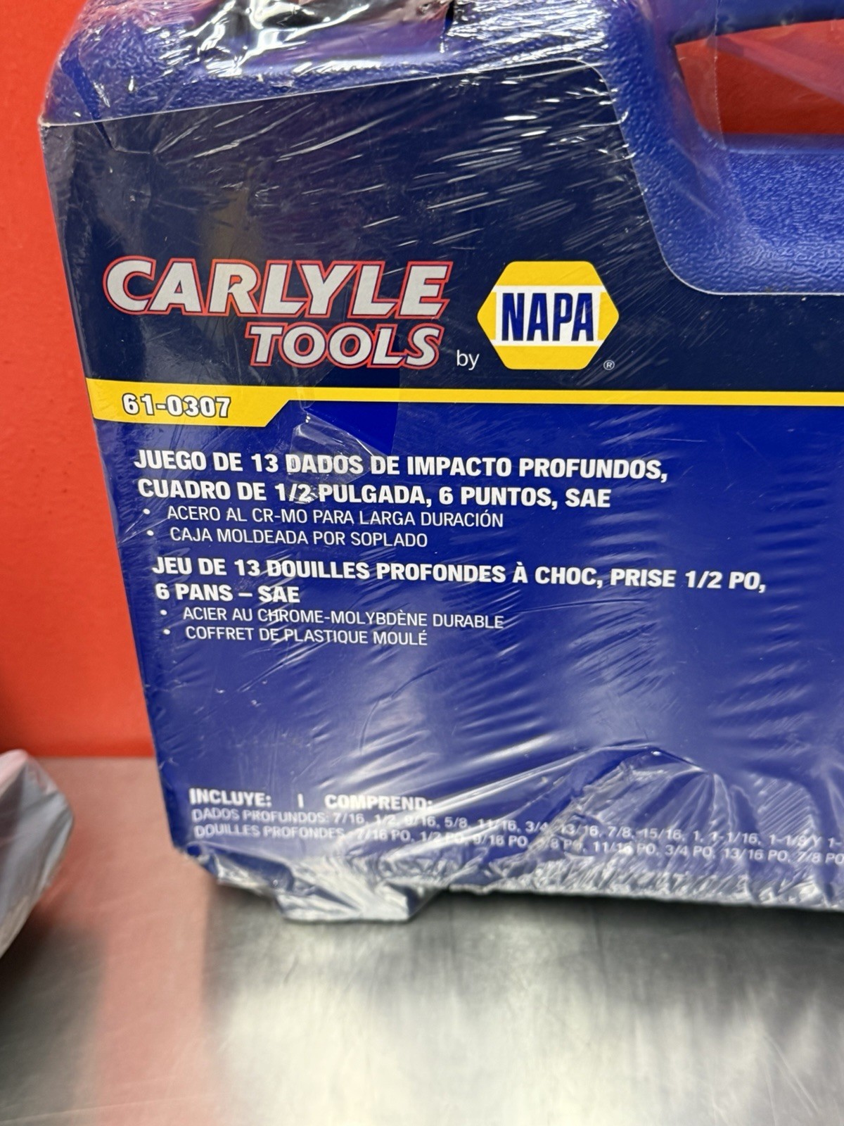 Napa Carlyle 13 Pc, 1/2″ Deep Impact Socket Set, SAE, #61-0307 BRAND NEW!