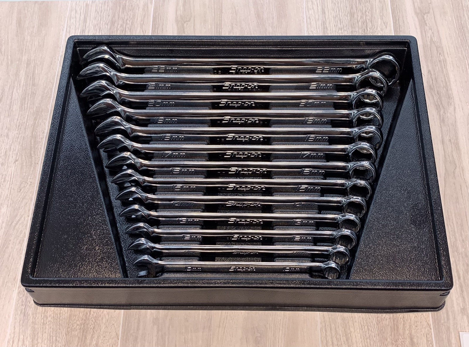 Snap-On OEXM713B 13pc 12 Pt Metric Flex Drive Combination Wrench Set 10-22mm
