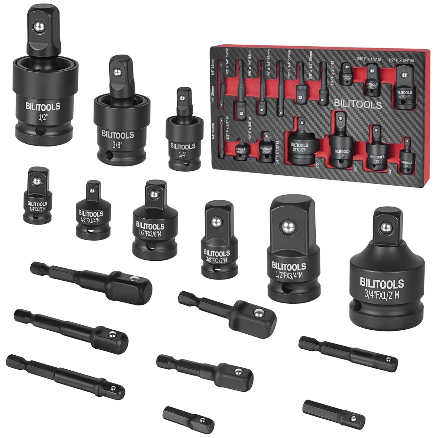 Impact Socket & U-Joint Adapter Kit | Corrosion Resistant