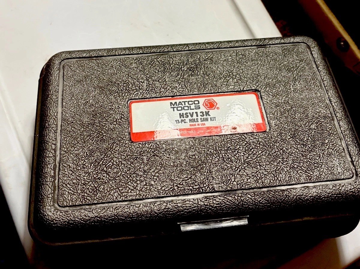 Matco Tools USA #HSV13K 13pPiece Hole Saw Kit (3 Pieces missing VGC