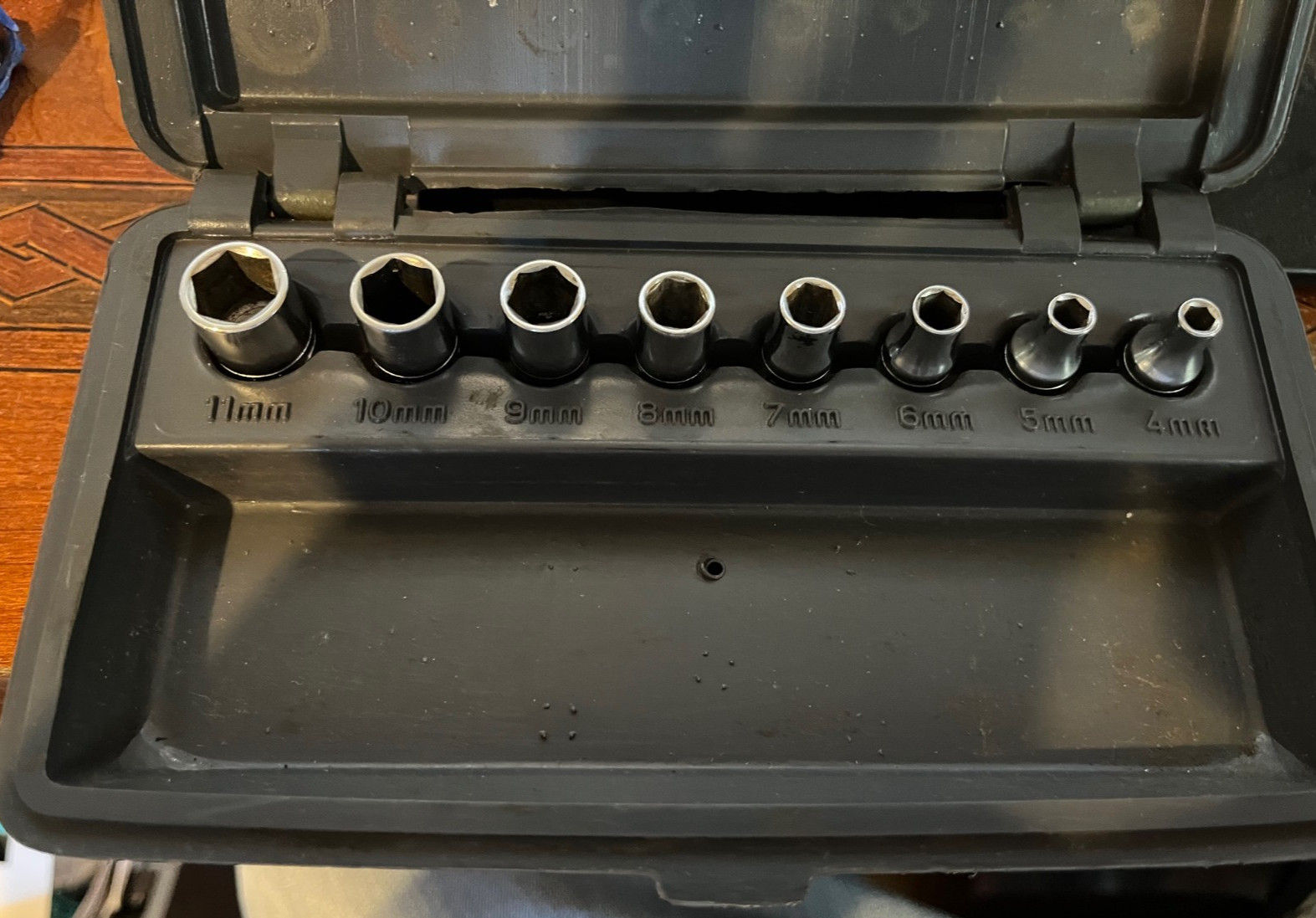 Vintage Craftsman 1/4 Dr Metric Socket Set V Series Permanex Case USA Nice !!