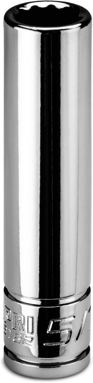5/16 in. Deep Socket – 1/4 in. Drive, 12-Point, Chrome Vanadium Steel