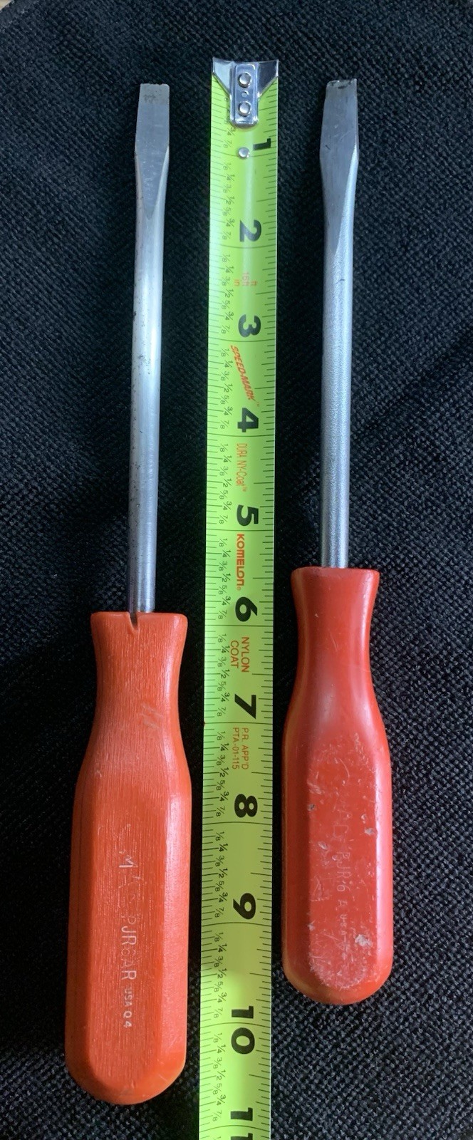 MAC TOOLS 2pc SCREWDRIVERS -RED- HARD HANDLES *USA* #PJR6AR, and #PJR6A